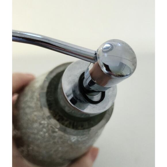 SOAP DISPENSER-Mirror Mosaic-Glitter-Silver-7 in High-Modern - Picture 10 of 10